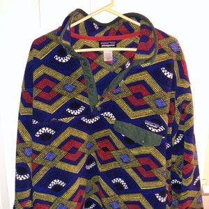 Men’s Aztec Synchilla Green Patagonia Size L